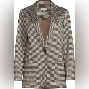 MAX STUDIO Oversized Single Button Blazer Women’s Size Small Brown/Black/Taupe